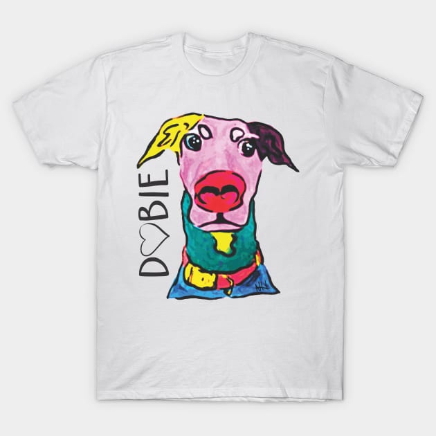 Funny Doberman - Dobie T-Shirt by russodesign